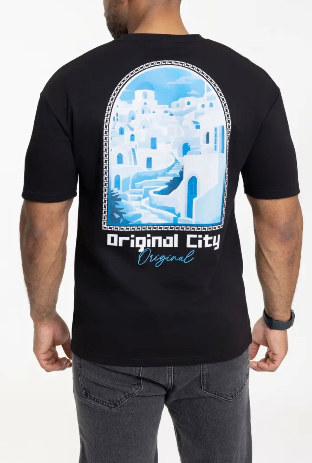 T-shirt Grèce Noir
