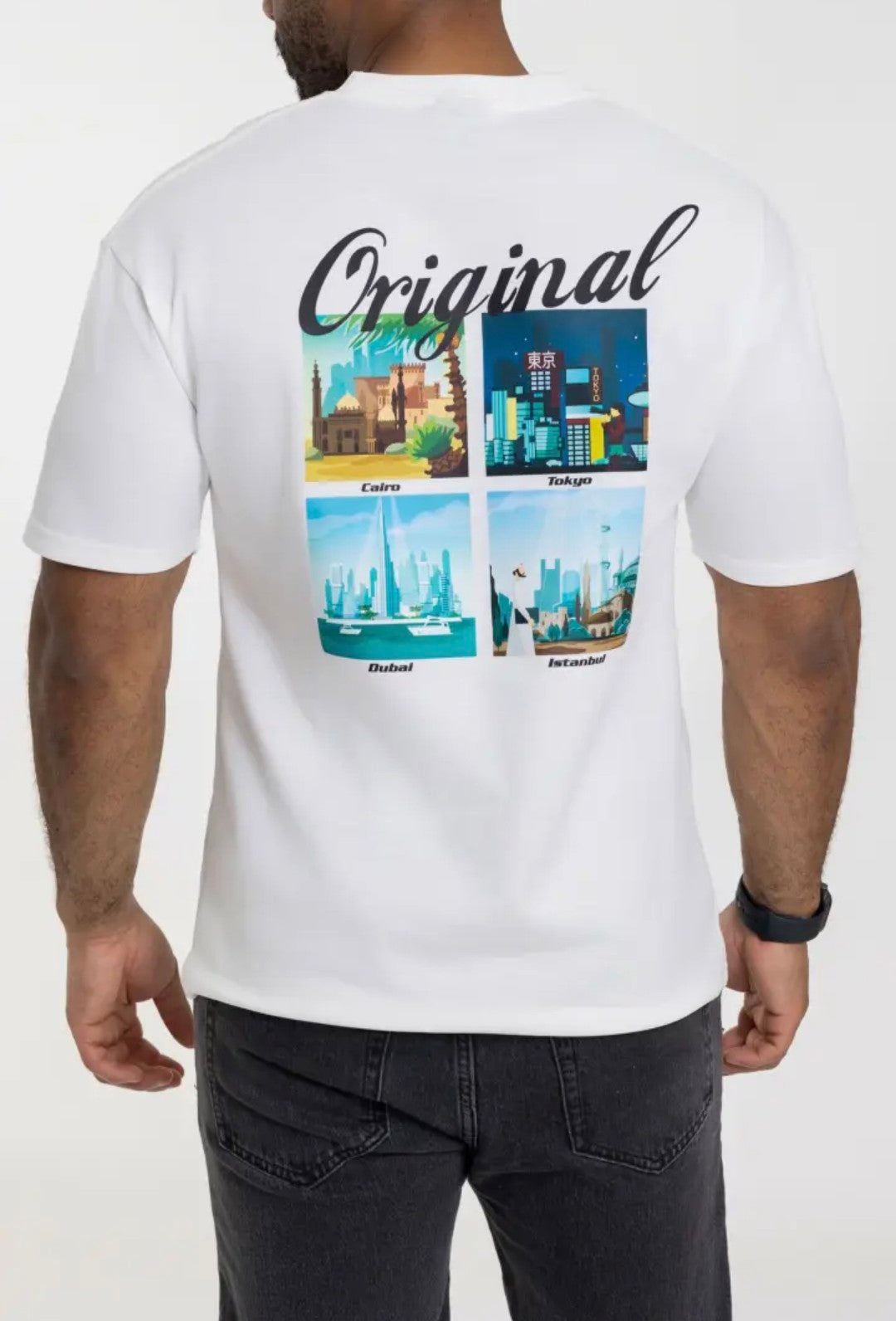 T-shirt Miami Blanc