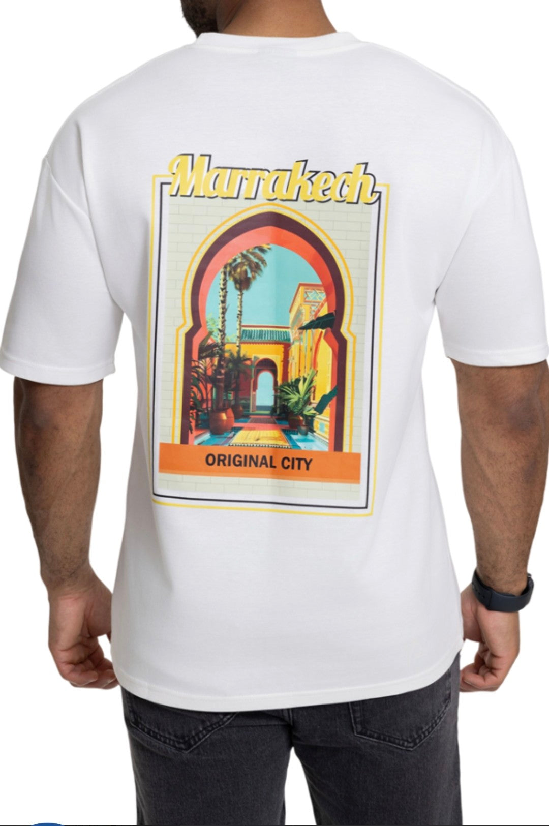 T-shirt Marrakech Original City Blanc - vue dos